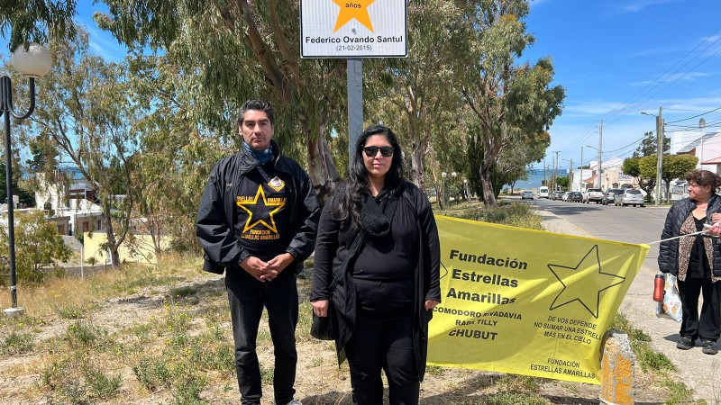 Familiares de Federico Ovando homenajearon al menor con una Estrella Amarilla