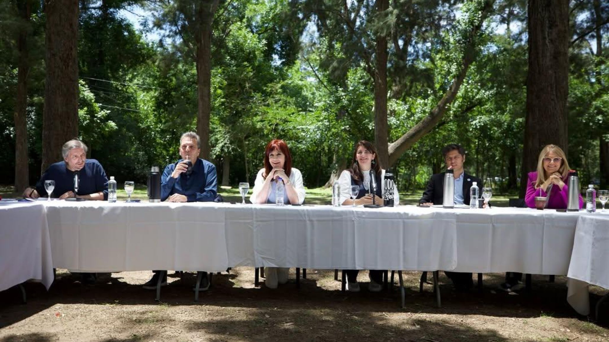 Cumbre del PJ bonaerense: Cristina Kirchner, Axel Kicillof, Sergio Massa y Máximo Kirchner debaten en Moreno