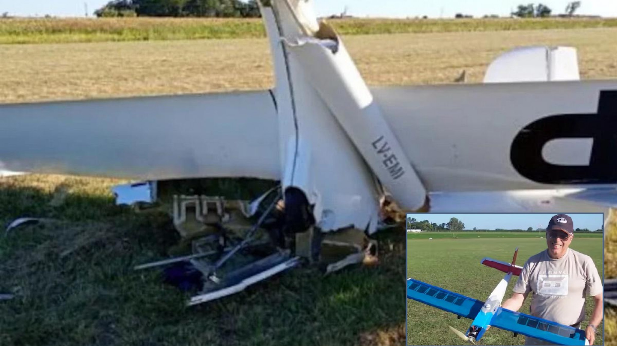 Una avioneta se estrelló durante un aterrizaje: murió un piloto de 66 años