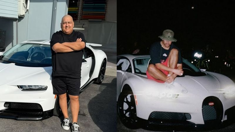 Un empresario argentino le compró un Bugatti Chiron a a Bad Bunny