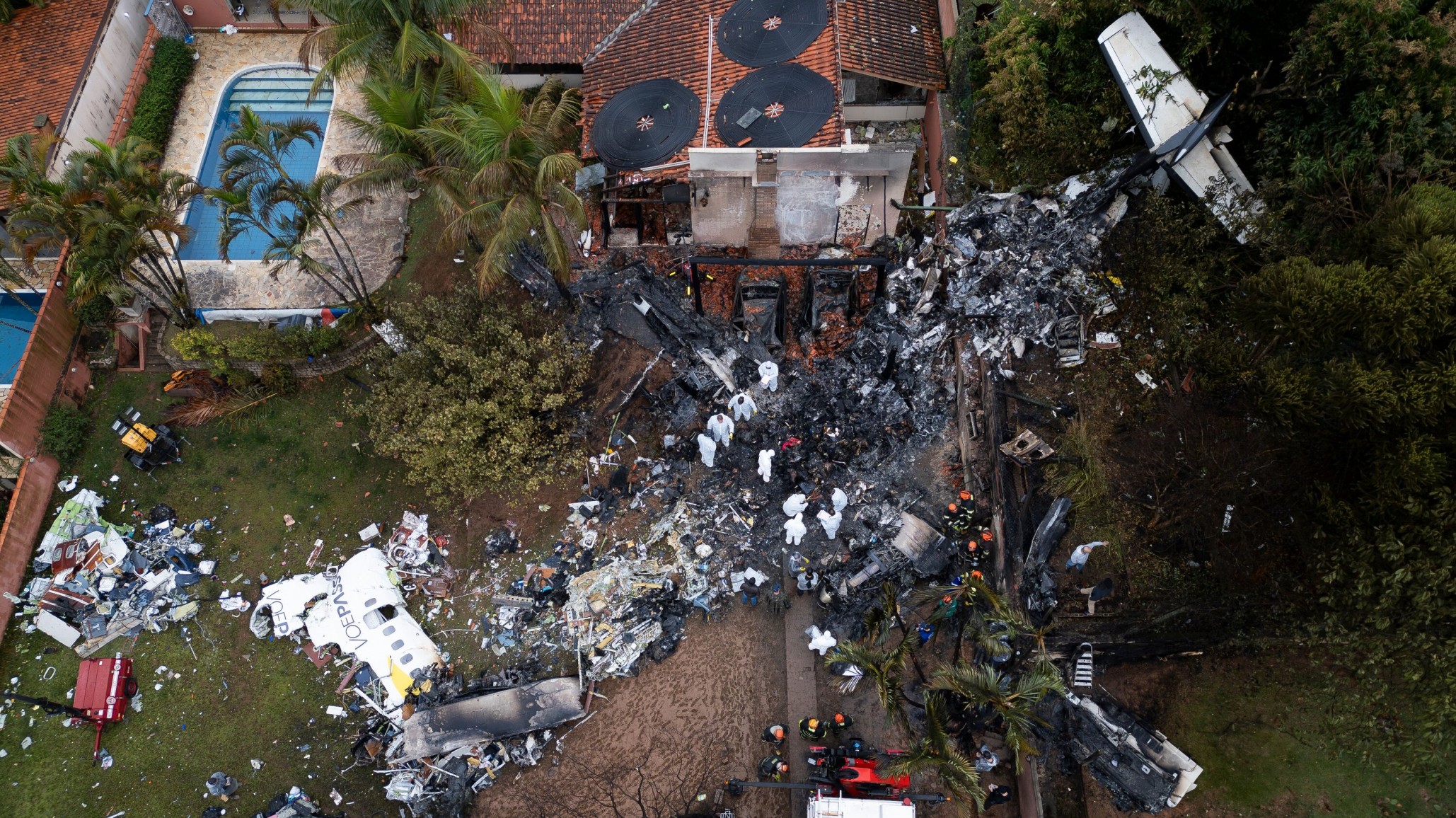 Se cayó un avión en Brasil: 9 muertos y 15 heridos