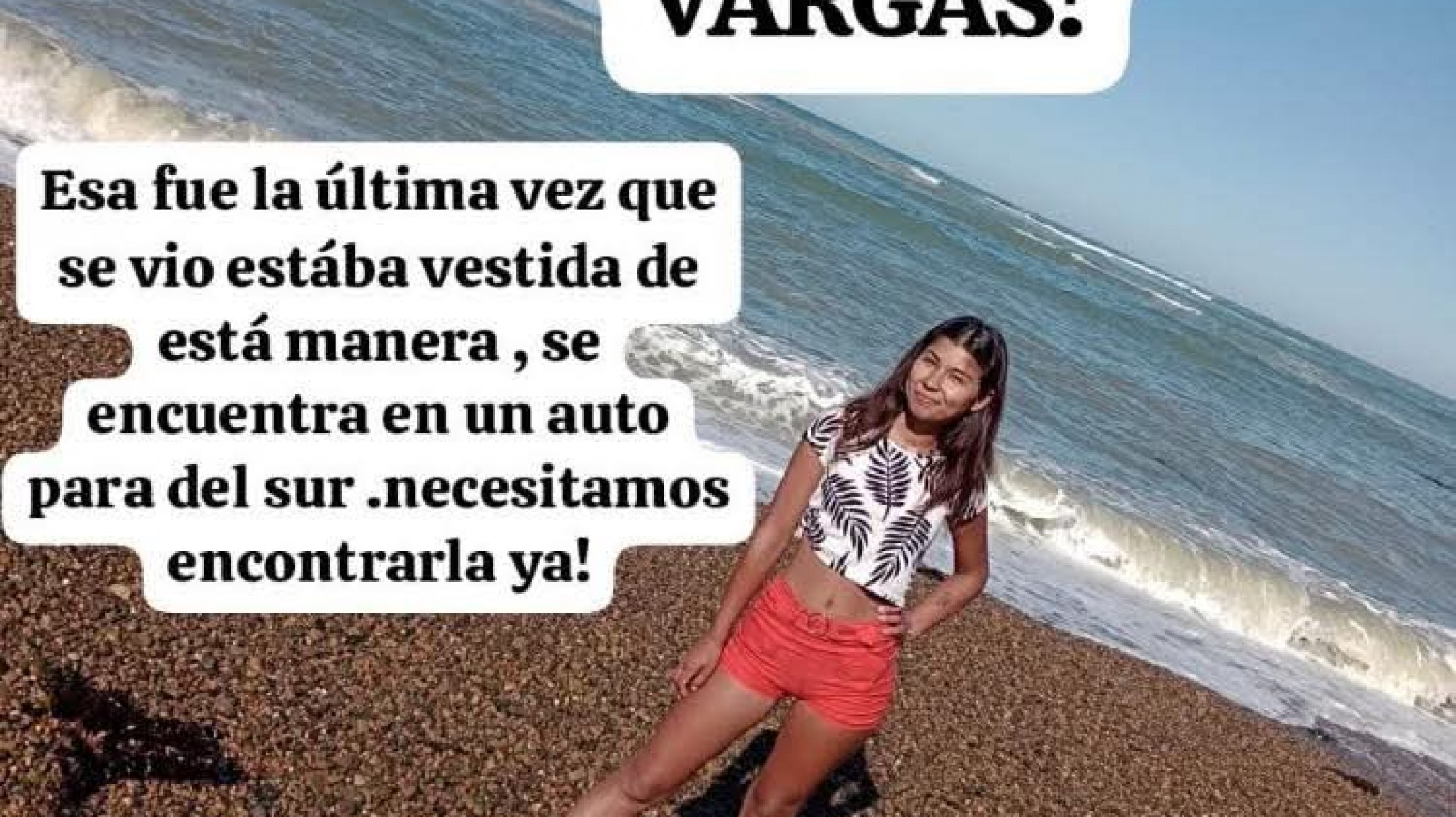 Buscan a Melodi Vargas, la joven zarateña desaparecida en Santa Cruz