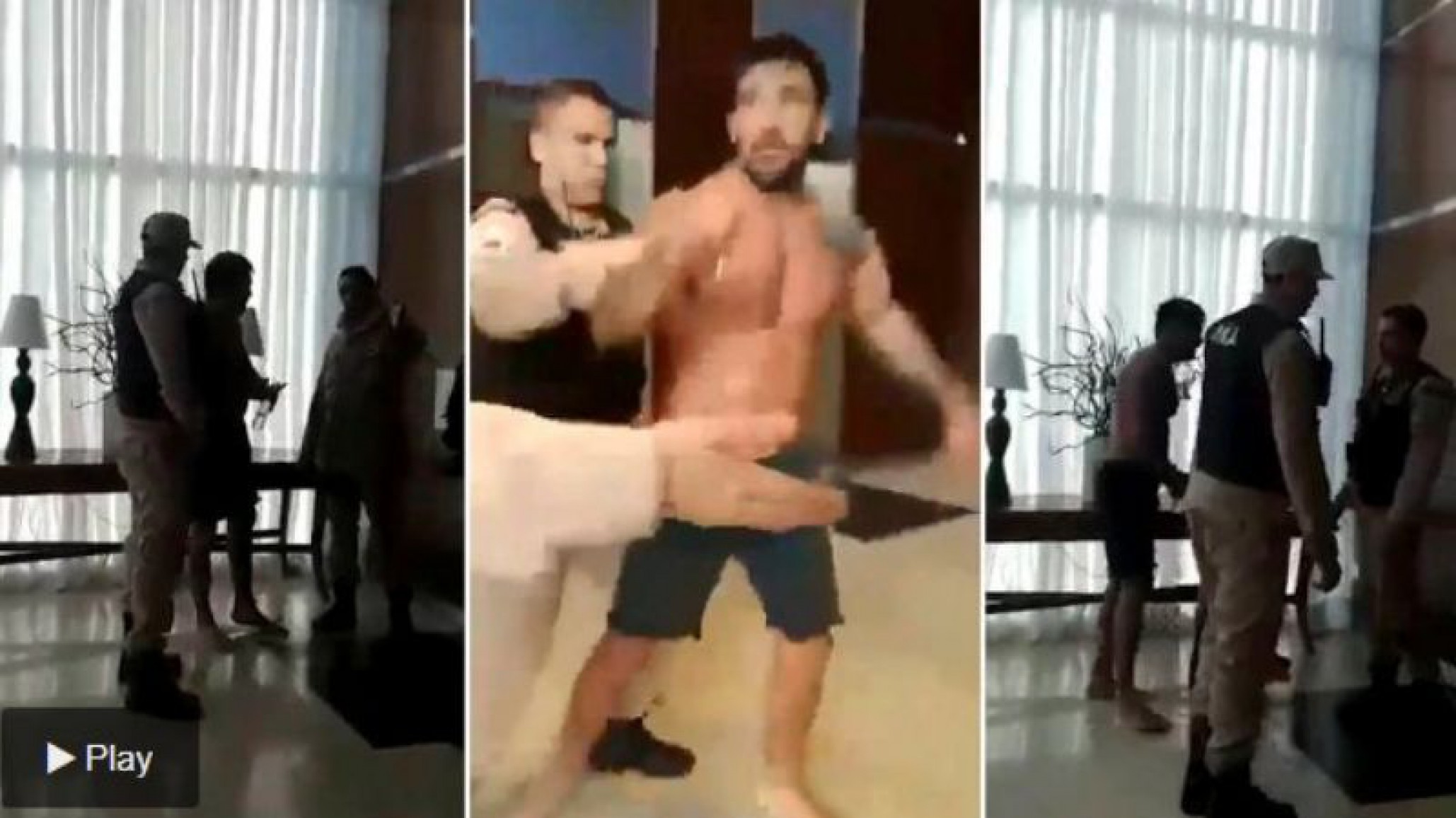 Así detuvieron al empresario que le pegó a su novia, quiso pelear con 11 prefectos