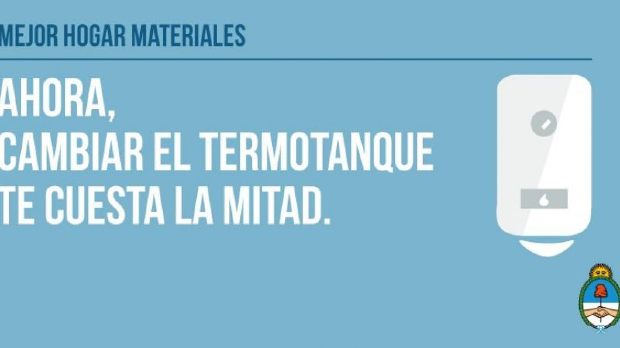 El Gobierno Nacional promociona descuentos del 50% en materiales de construcción