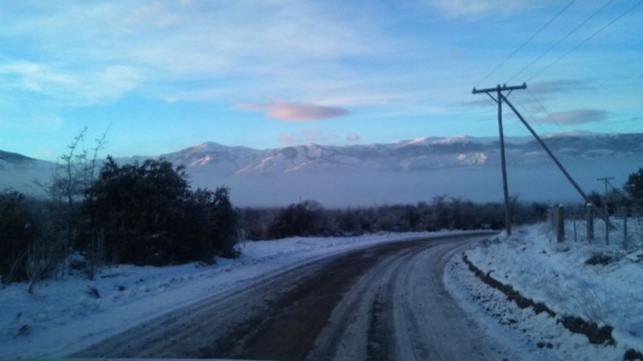 Estado de las rutas: precaución por lluvias, neblina, hielo y nieve