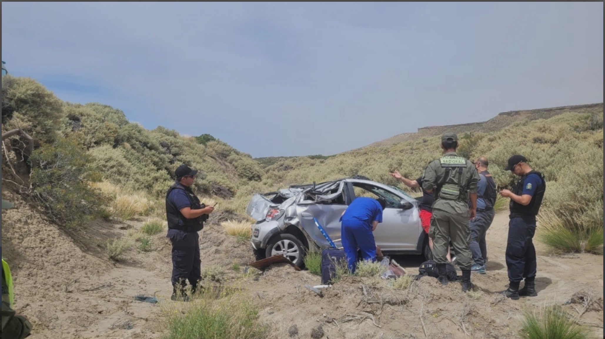 Un camionero imprudente habría causado un vuelco en la Ruta 3