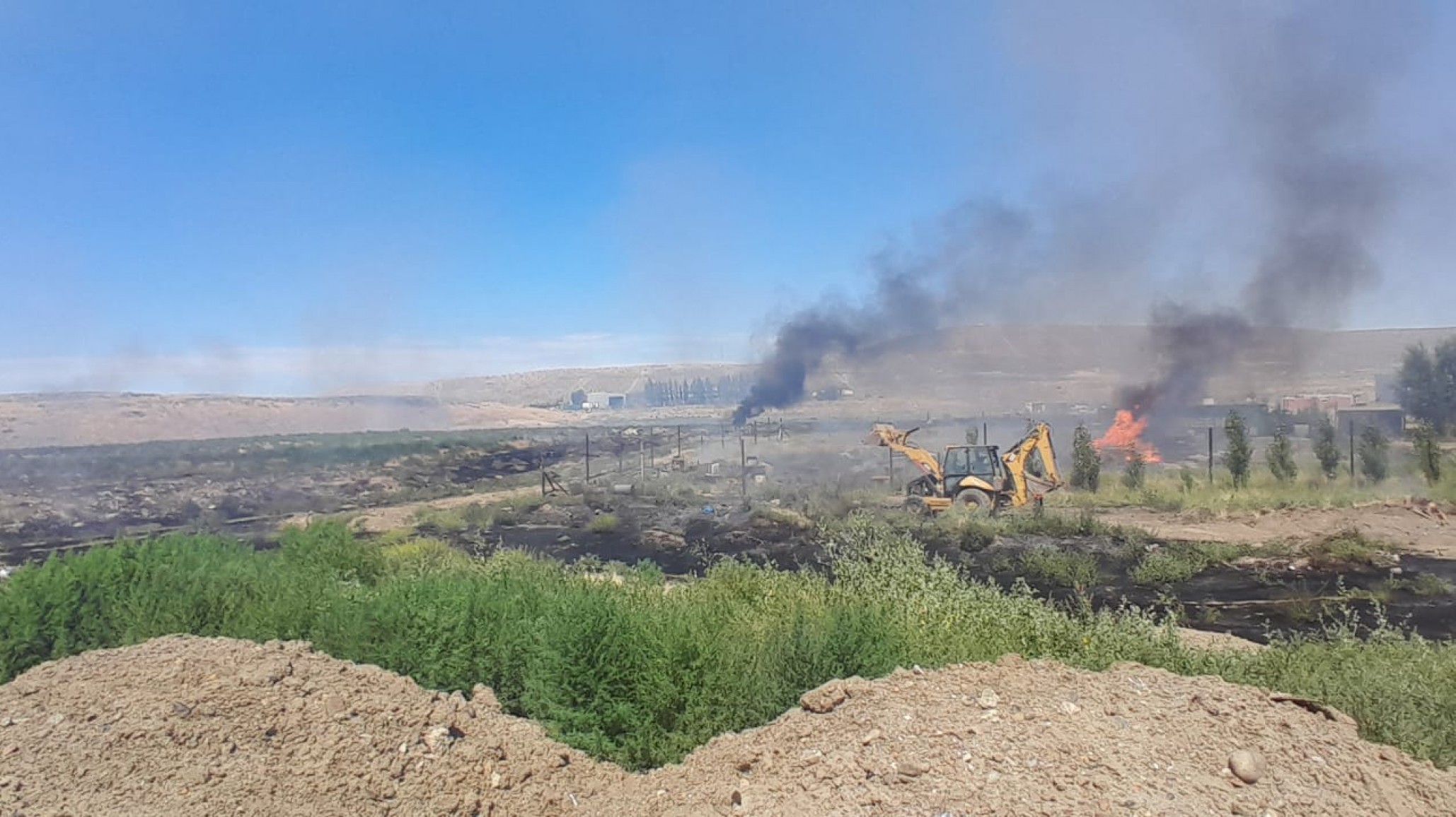 Se registraron dos incendios en Comodoro y hay un detenido
