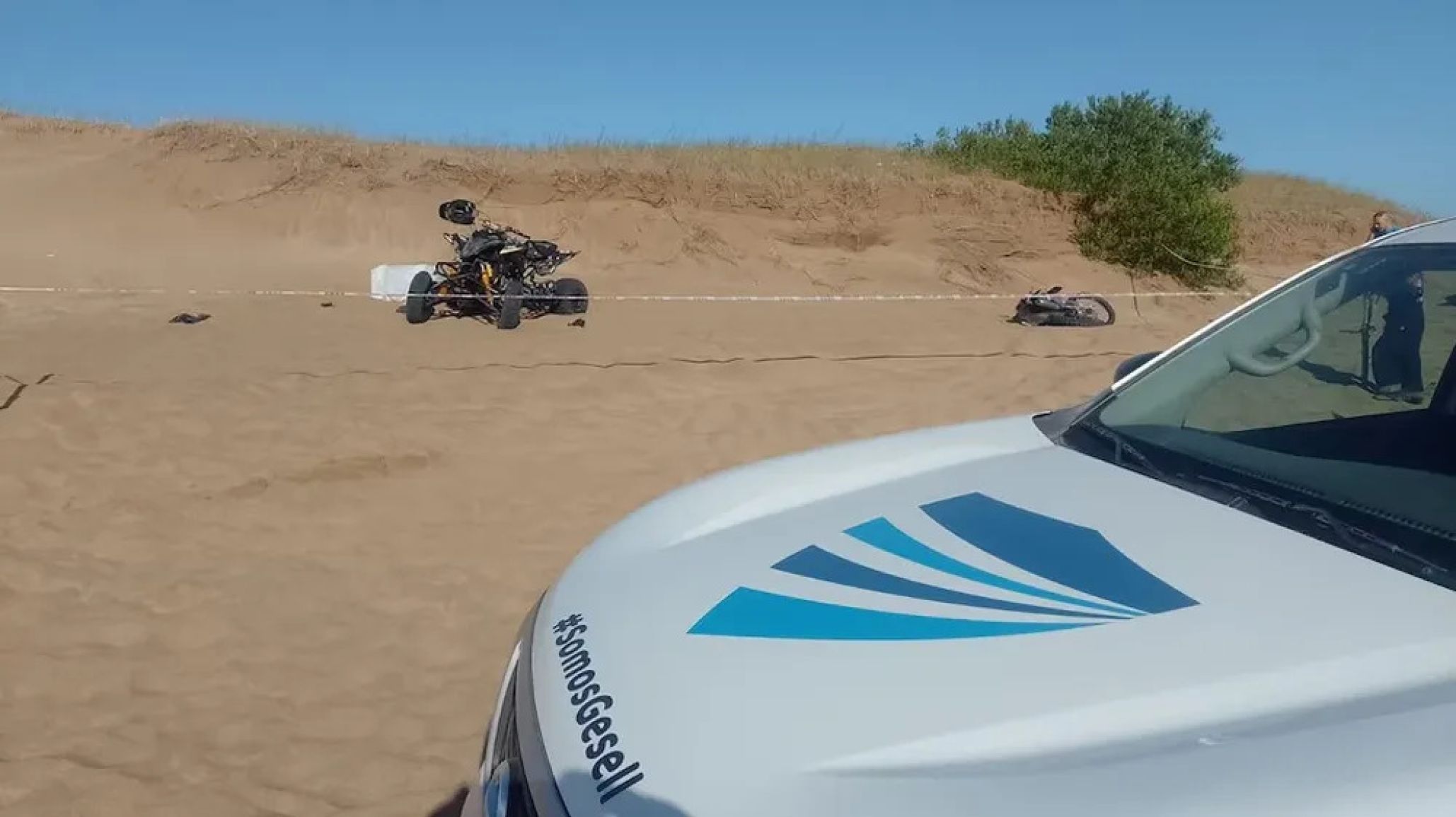 Villa Gesell: un motociclista murió tras chocar con un cuatriciclo