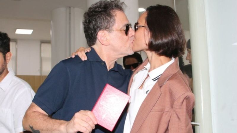 Tras dos años de relación, Andrés Calamaro y Natalí Franco se casaron