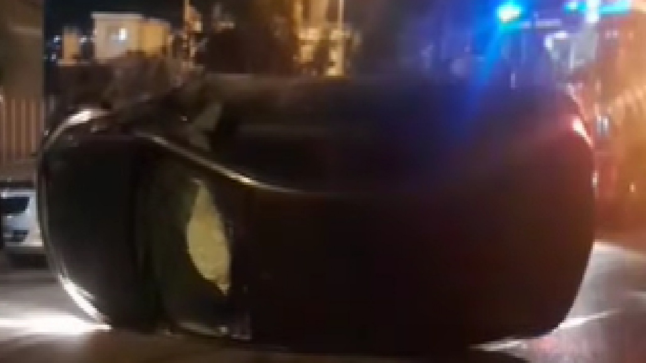 Vuelco en Avenida Kennedy