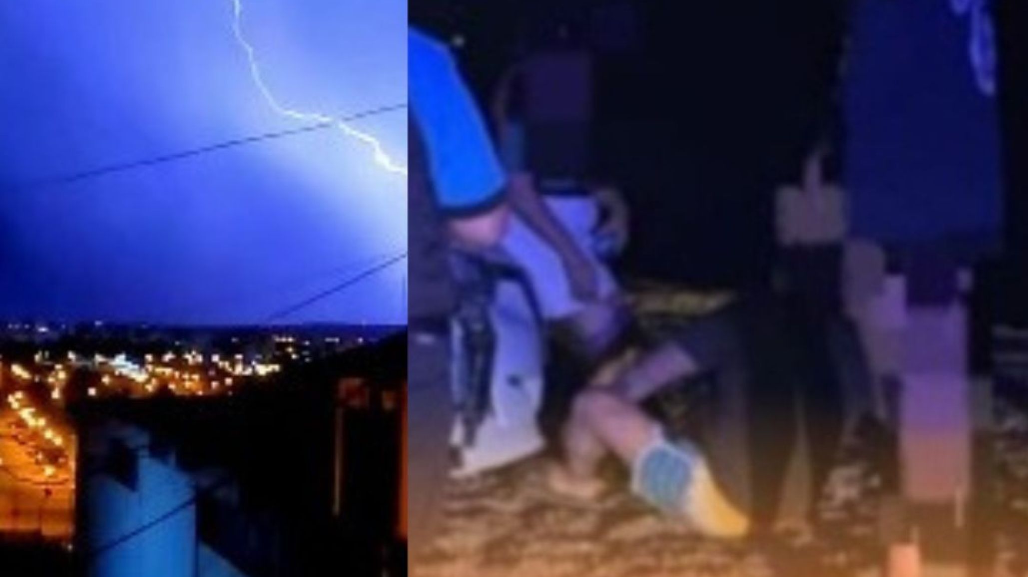 Madryn no para: se encajan, se les va el auto al mar... ¡y ahora uno terminó hospitalizado por un rayo!