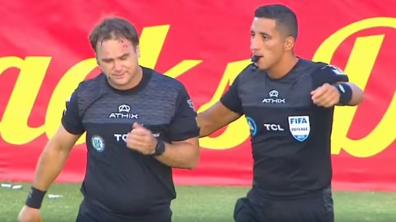 Suspendieron el partido entre Godoy Cruz y Talleres tras una agresión a un juez de línea