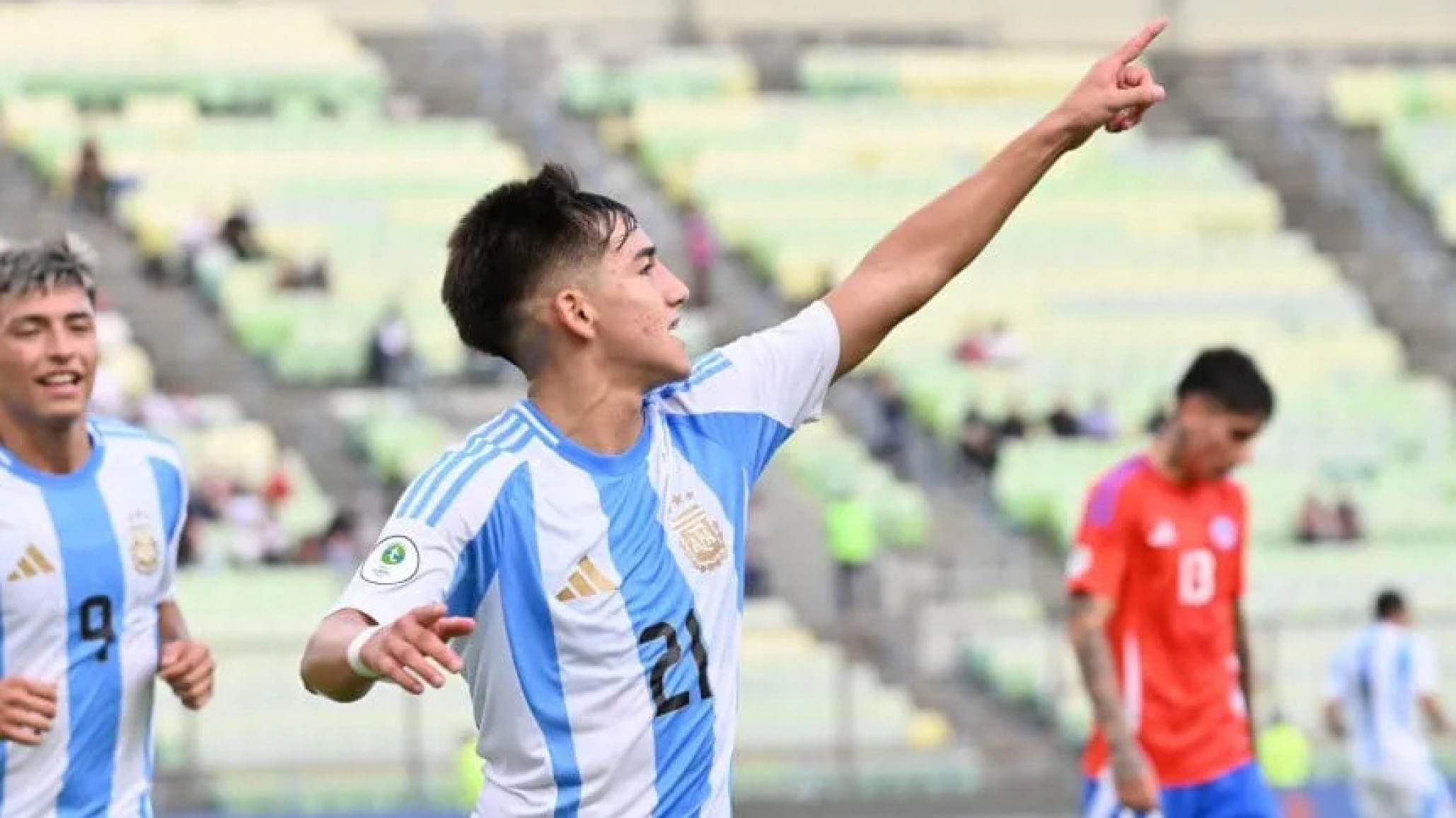 Con un gol de Ian Subiabre, Argentina le ganó a Colombia y clasificó al Mundial Sub-20 de Chile
