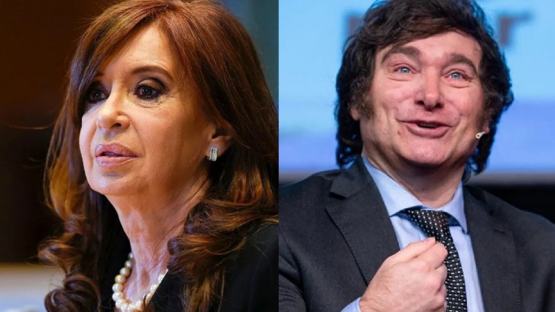 "Te noto algo nervioso": Cristina Kirchner a Javier Milei