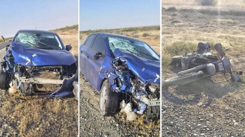 Tragedia: un motociclista murió en un choque frontal cerca de Picún Leufú