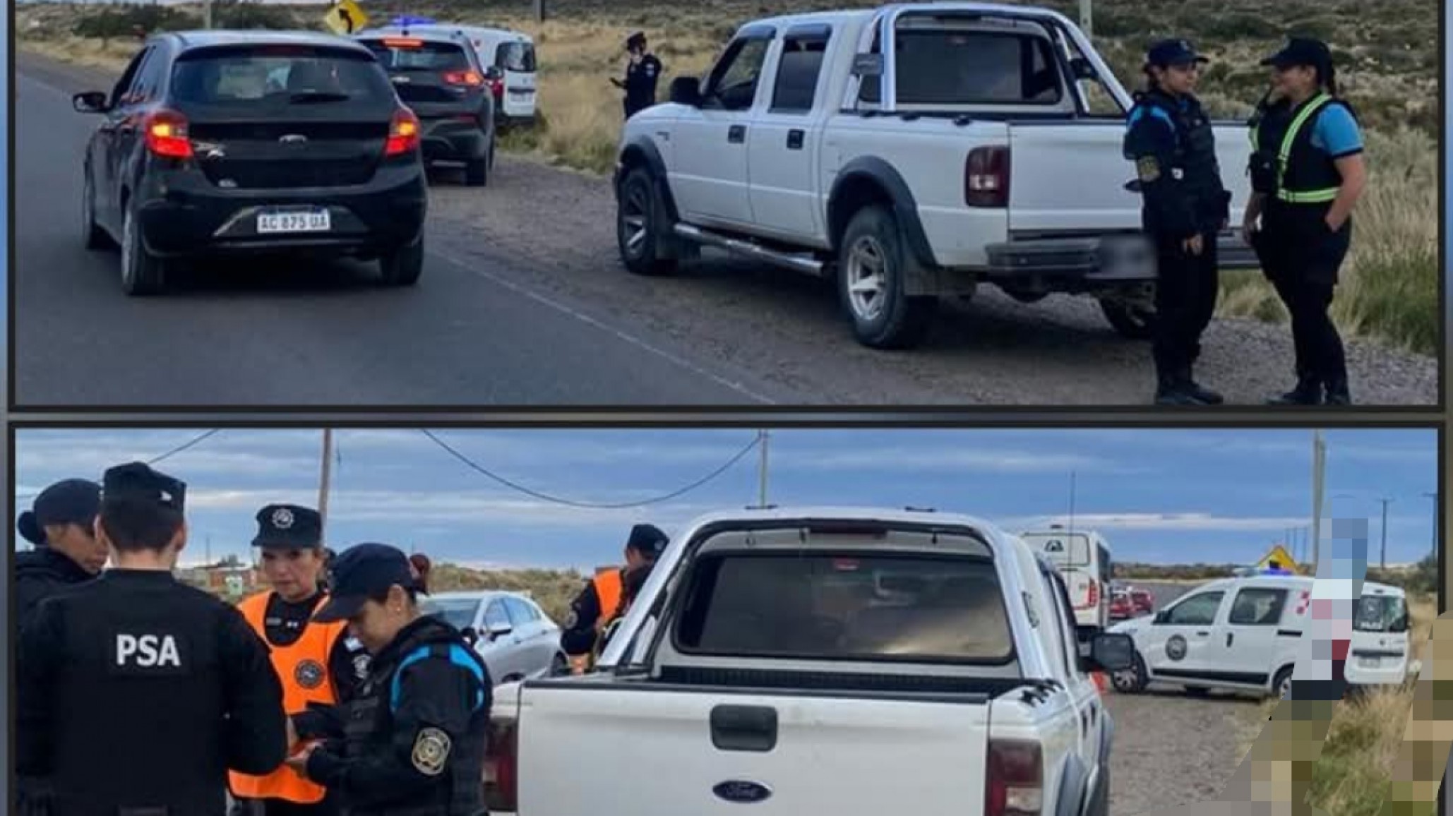 Cayeron con una camioneta "floja de papeles" en pleno control por la Fiesta del Pescador