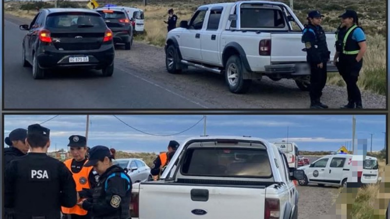 Cayeron con una camioneta "floja de papeles" en pleno control por la Fiesta del Pescador