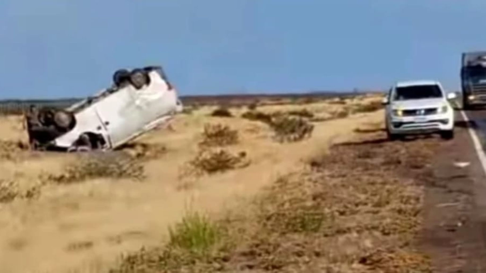 Vuelco en la Ruta 3 dejó un menor herido