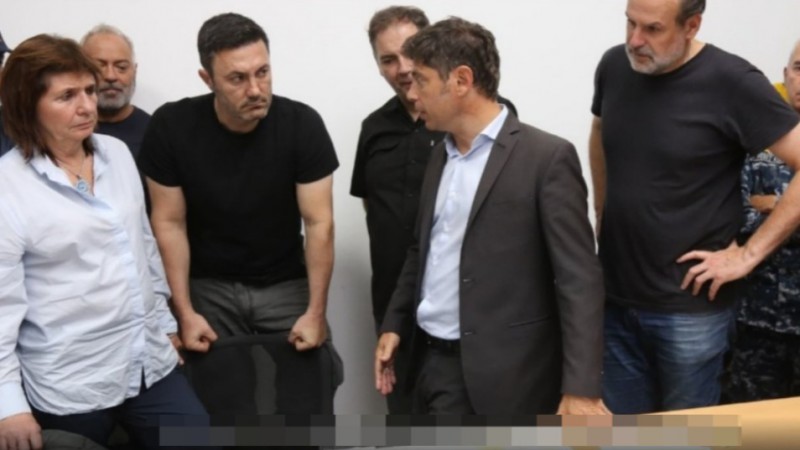 Inundaciones en Bahía Blanca: Kicillof se reunió con Bullrich y Petri, pero fue omitido en las redes oficiales