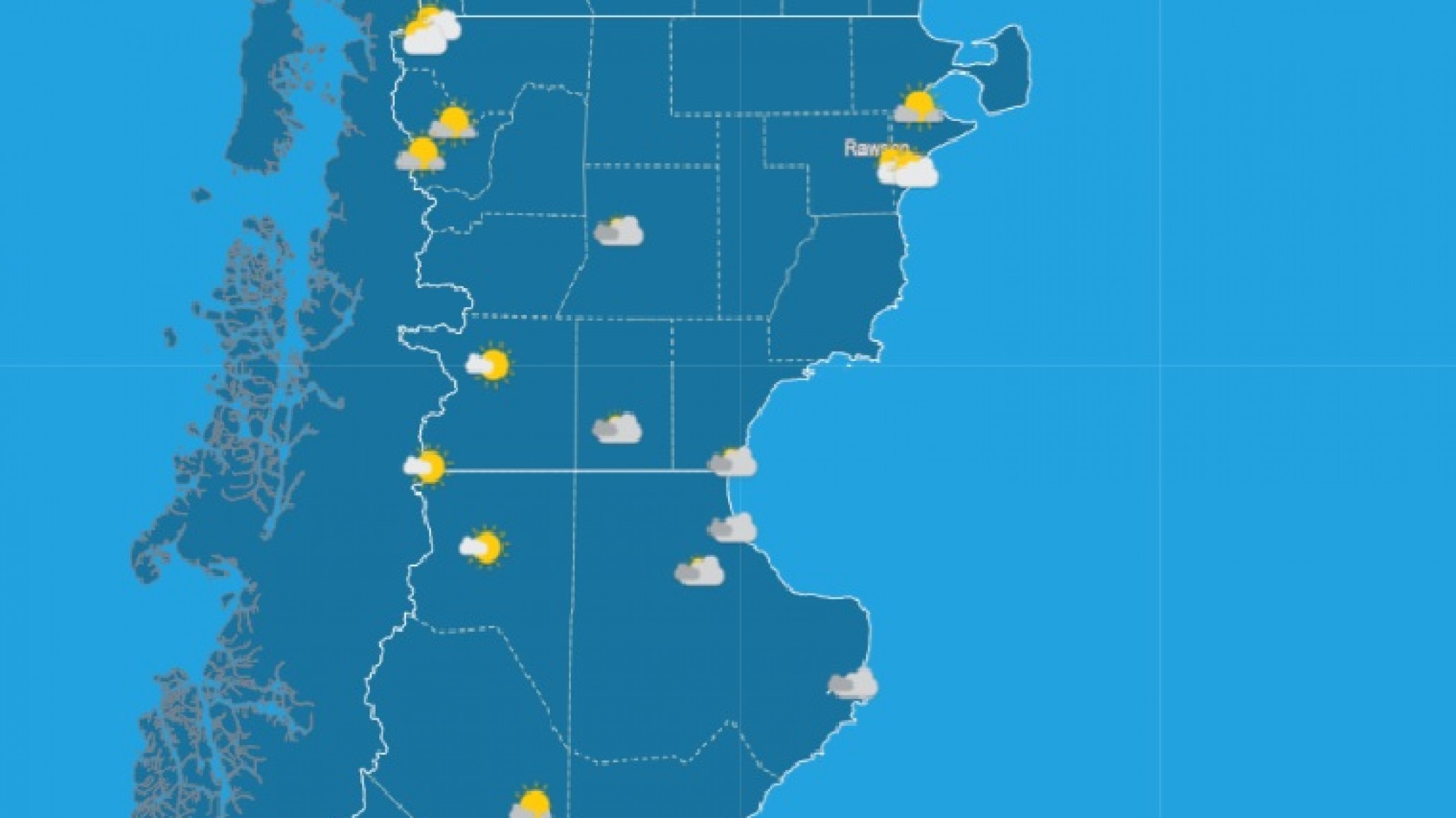 Alerta amarilla por fuertes vientos en el sur de Chubut