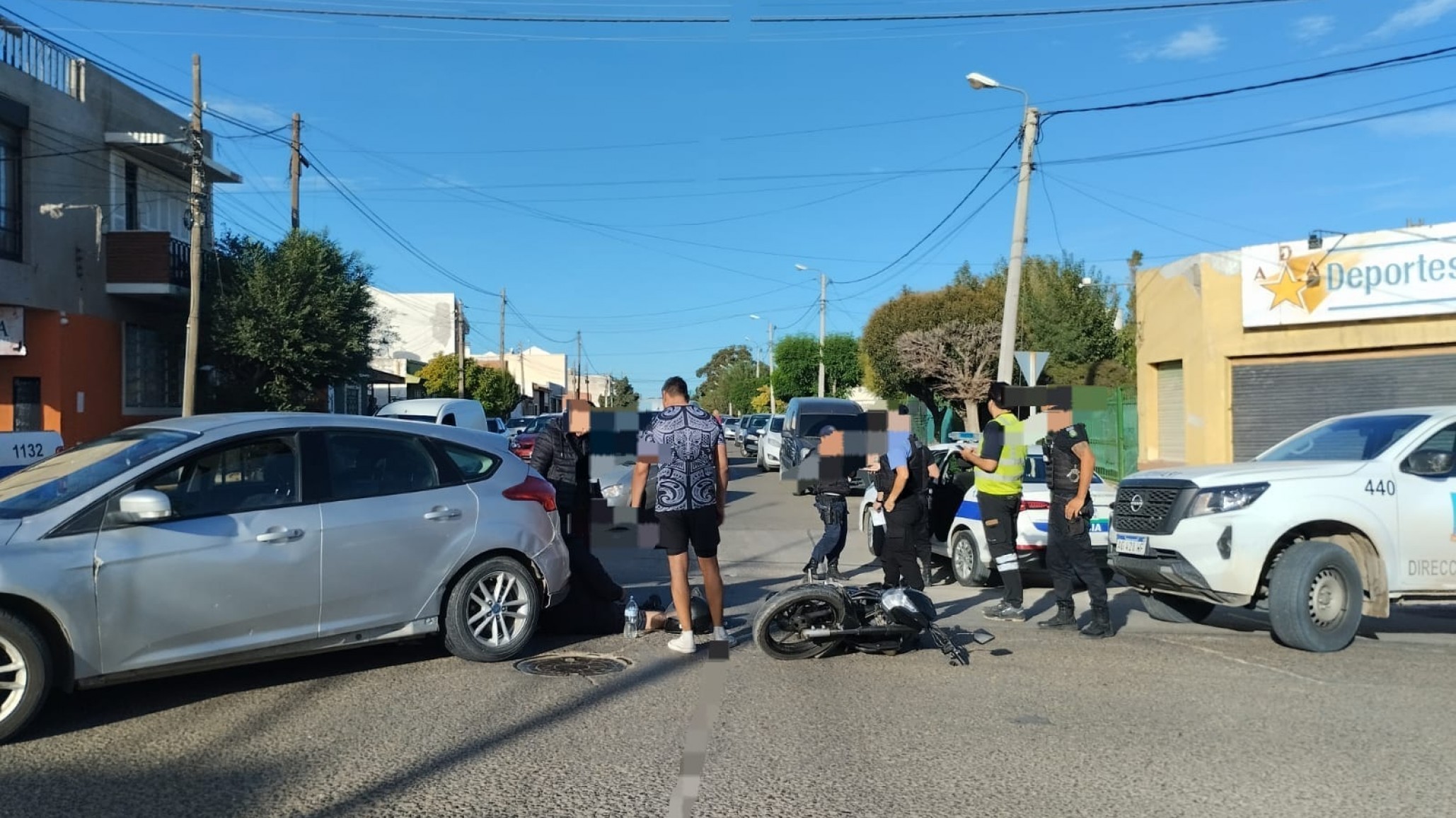 Choque: un motociclista terminó en el hospital