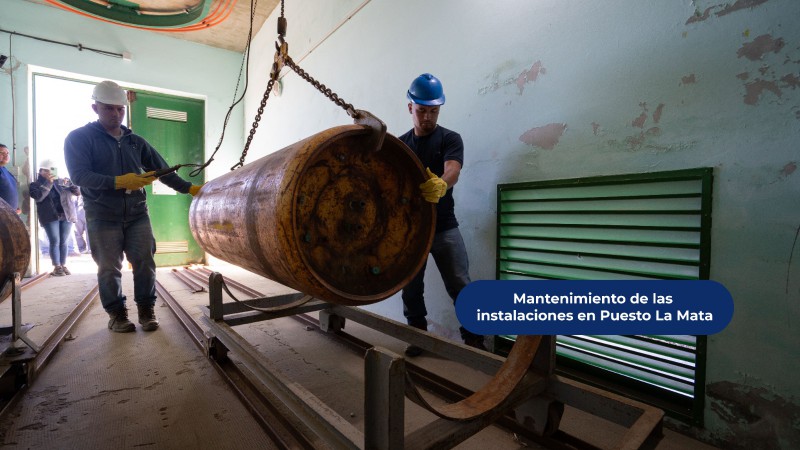 La SCPL realizó tareas de mantenimiento preventivo en las instalaciones del Sistema Acueductos y Acuíferos