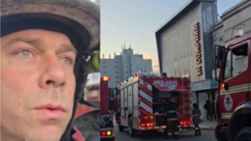 Incendio en el techo de un local céntrico: se prendió fuego un generador