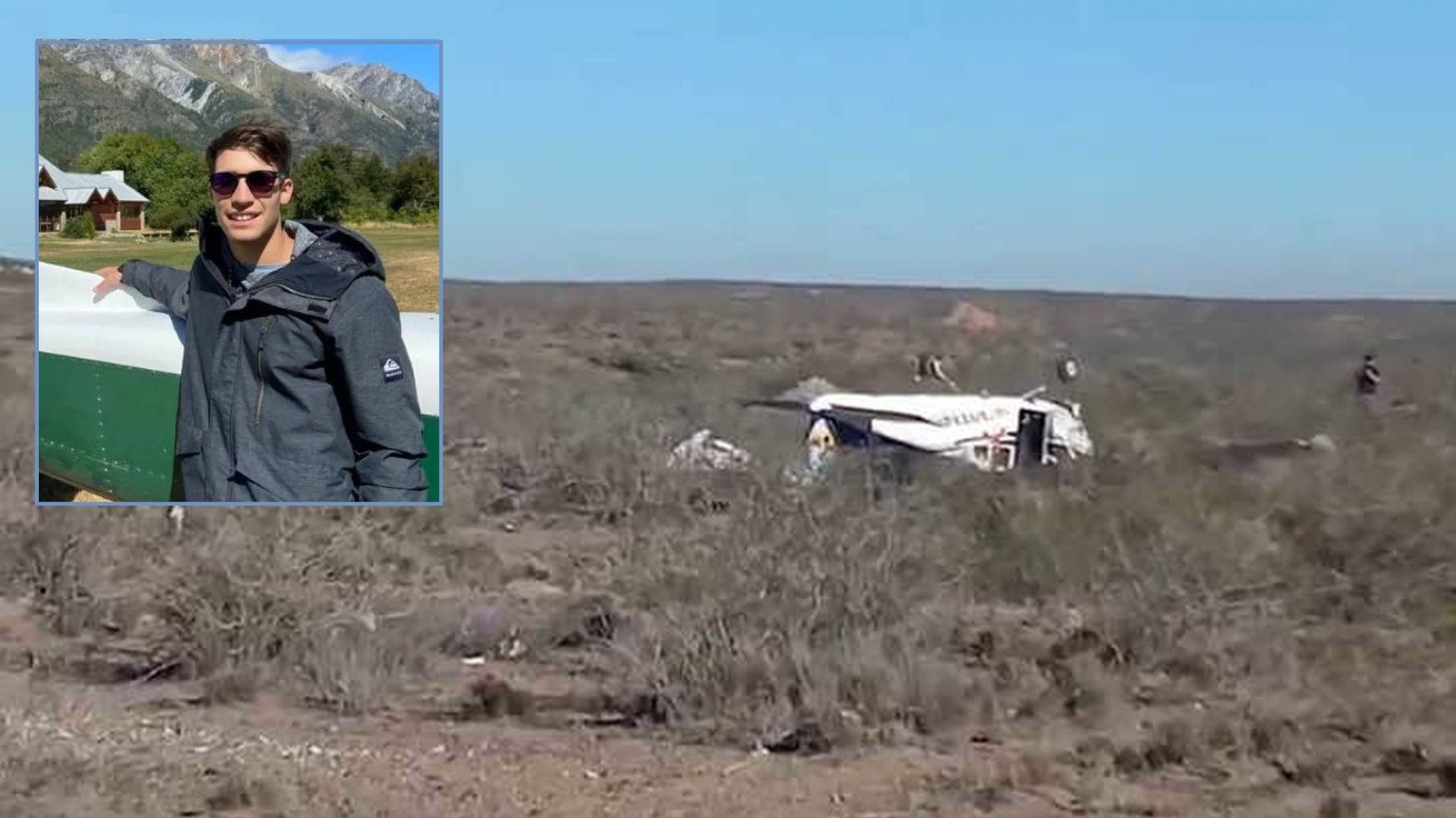 Identificaron al joven de 30 años que falleció en el accidente de avioneta en Río Negro
