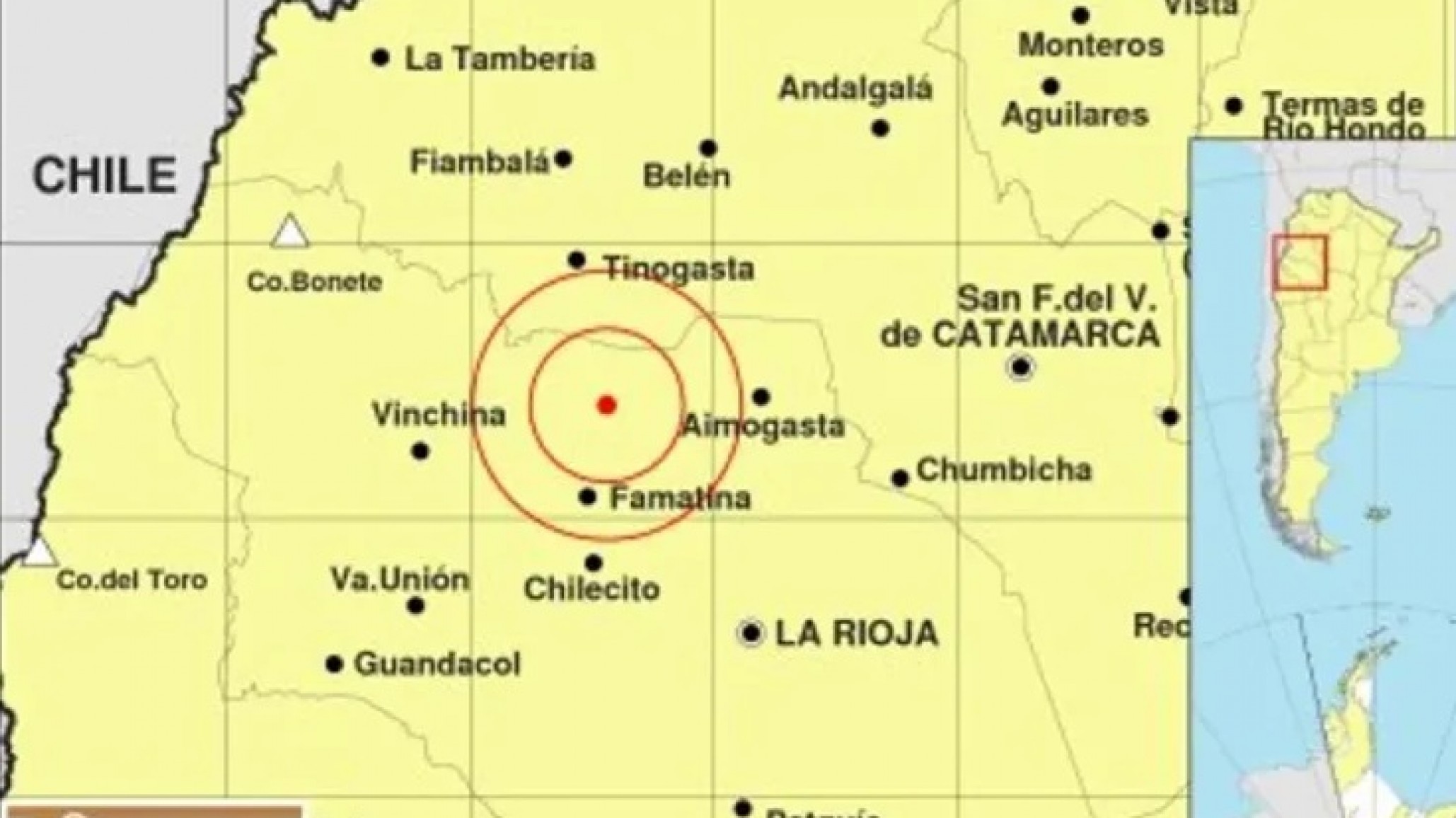 Un fuerte sismo de 5.9 grados sacudió La Rioja
