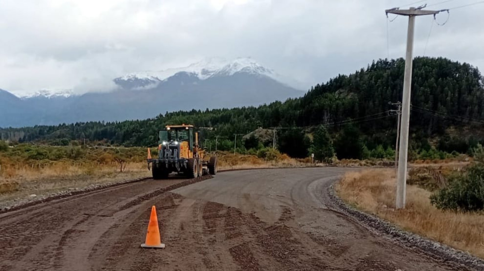 Precaución en la RN 259: Trabajos de mantenimiento entre Trevelin y Chile