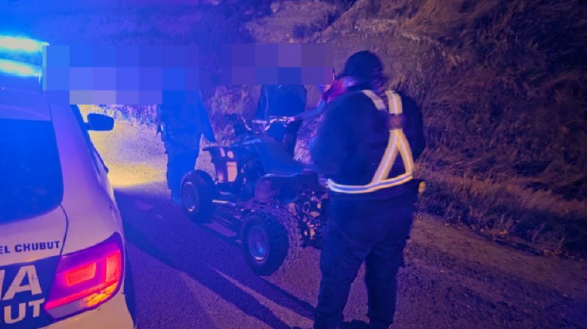 Una paseo en cuatriciclo terminó con el vehículo secuestrado por la policía