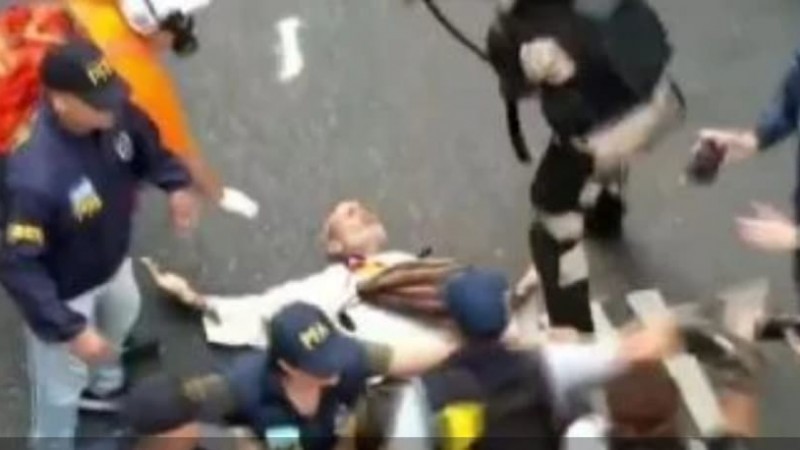 Habló uno de los curas agredidos en la Marcha de los Jubilados