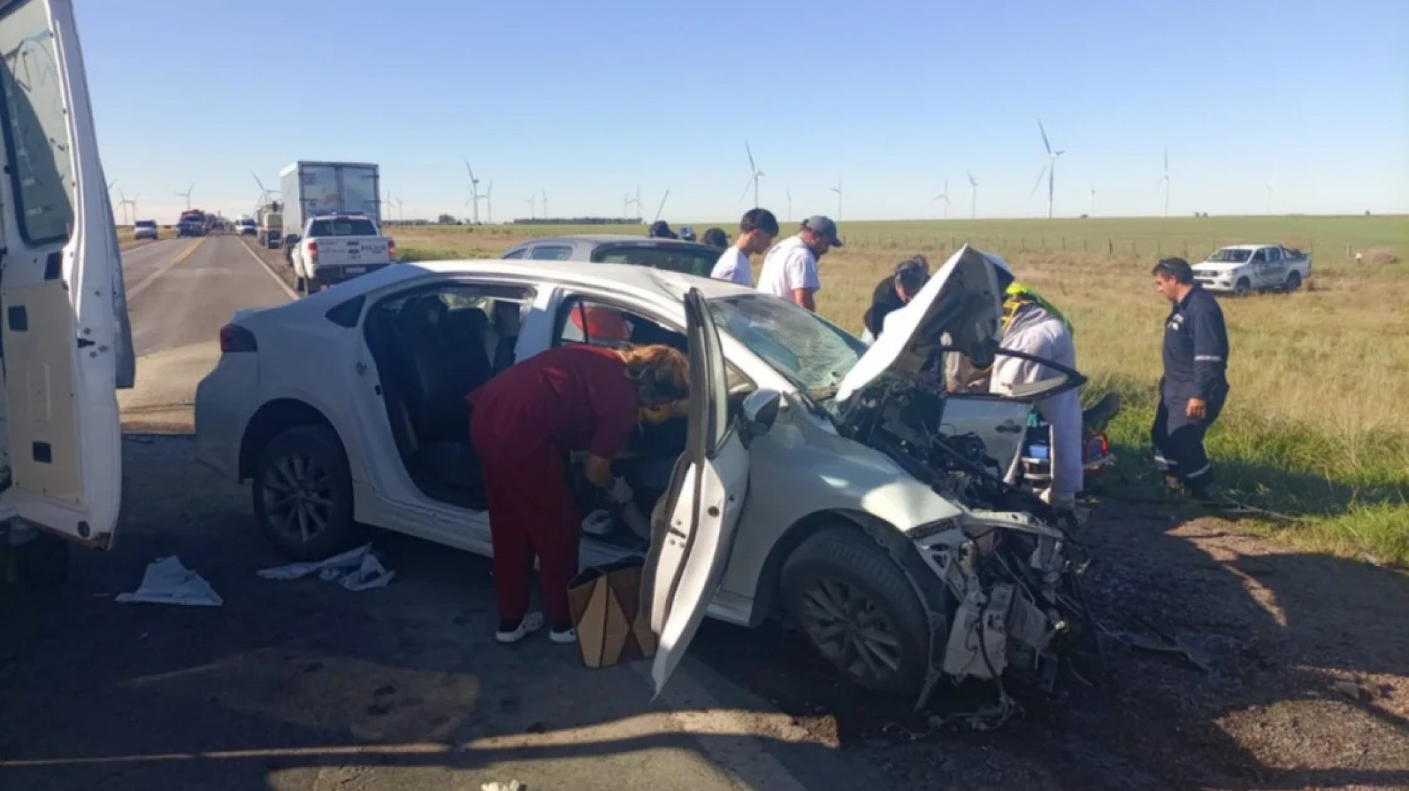 Tragedia en Ruta 3: Tres muertos y un herido de gravedad en un choque frontal