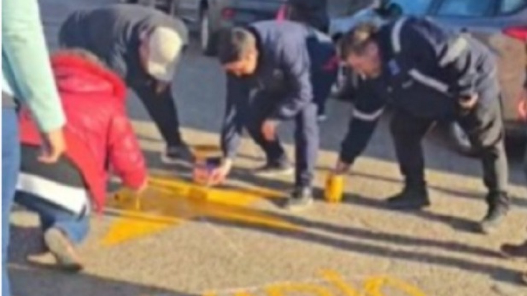 Pintaron una estrella amarilla en memoria del enfermero Mario Araya