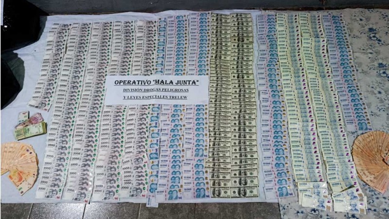 Cayó banda narco en Trelew y Playa Unión: 19 allanamientos, 15 kilos de marihuana y 13 armas secuestradas
