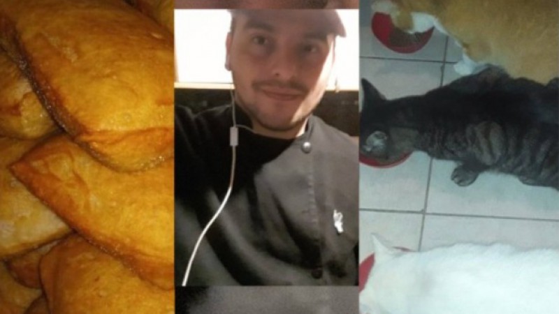 Joven chef que vende tortas fritas en Comodoro pide ayuda para alquilar con sus mascotas: "Me quedé en la calle"