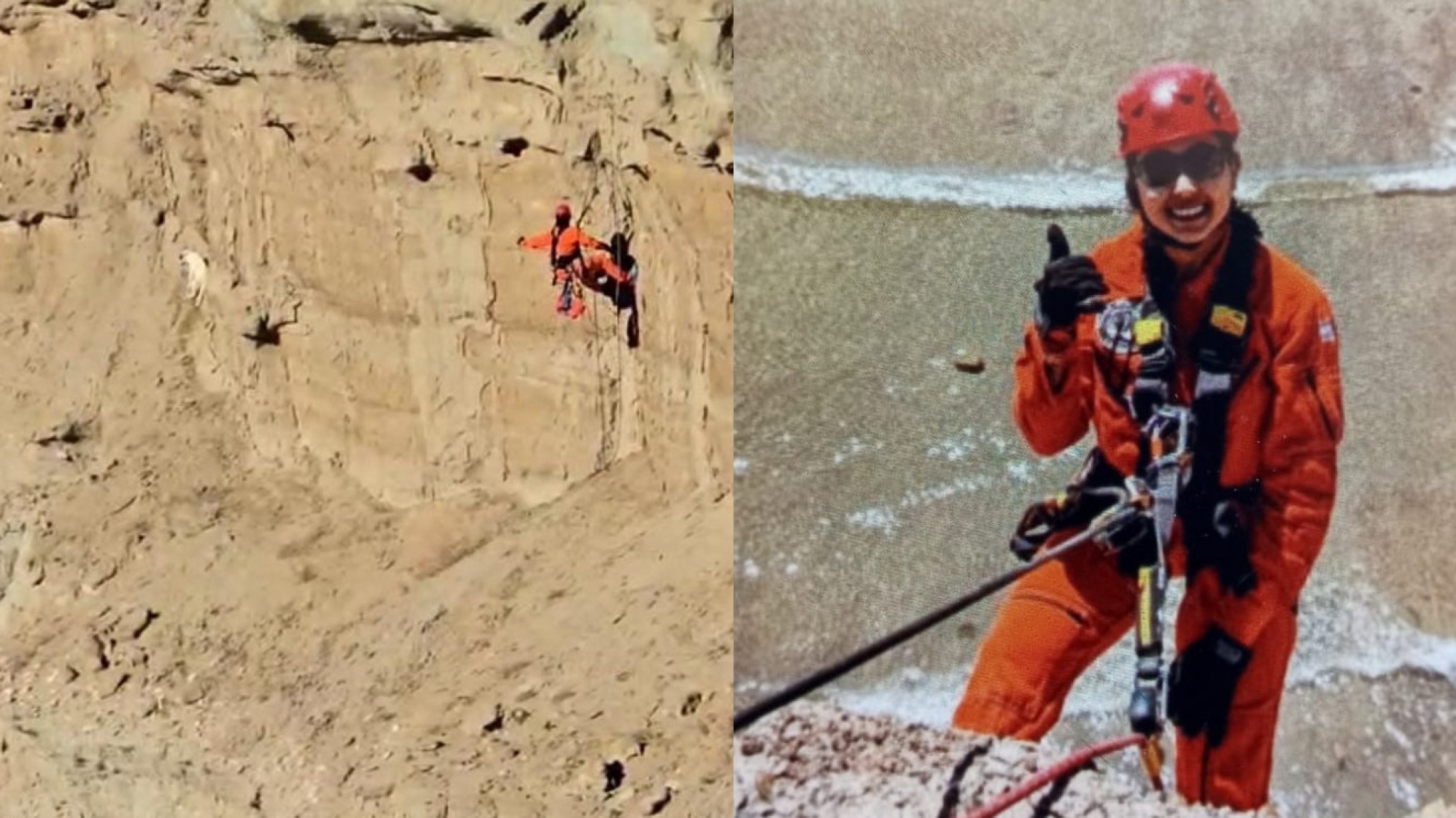 Julieta, la bombera que participó del rescate en el Cerro Chenque: "Estamos contentos"