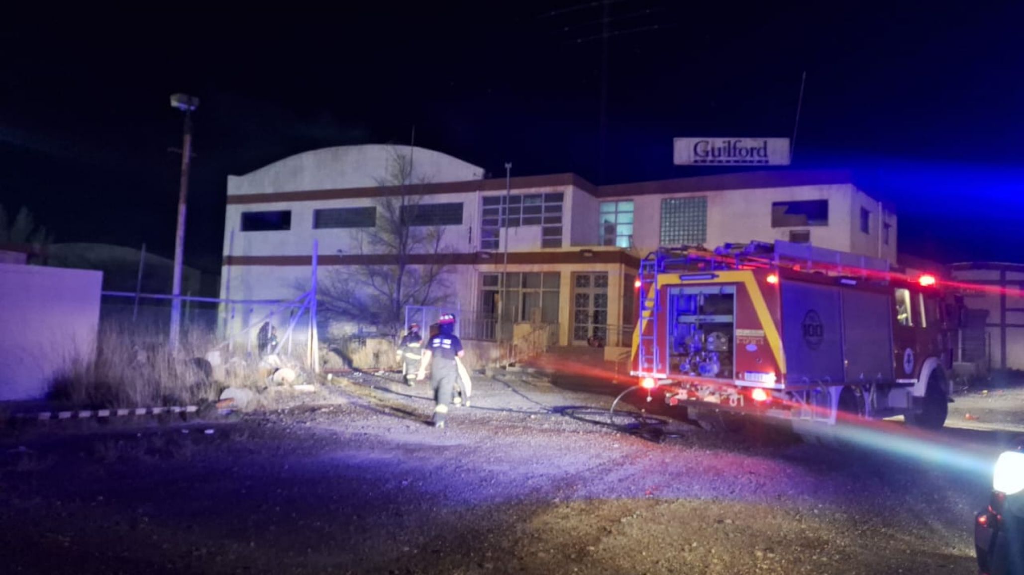 Se prendió fuego una oficina en la ex Guilford