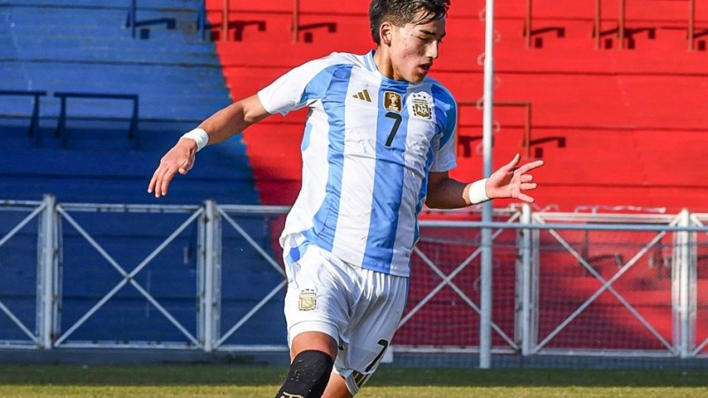 Subiabre anotó en el amistoso que Argentina le ganó a Australia en la previa del Mundial Sub-20