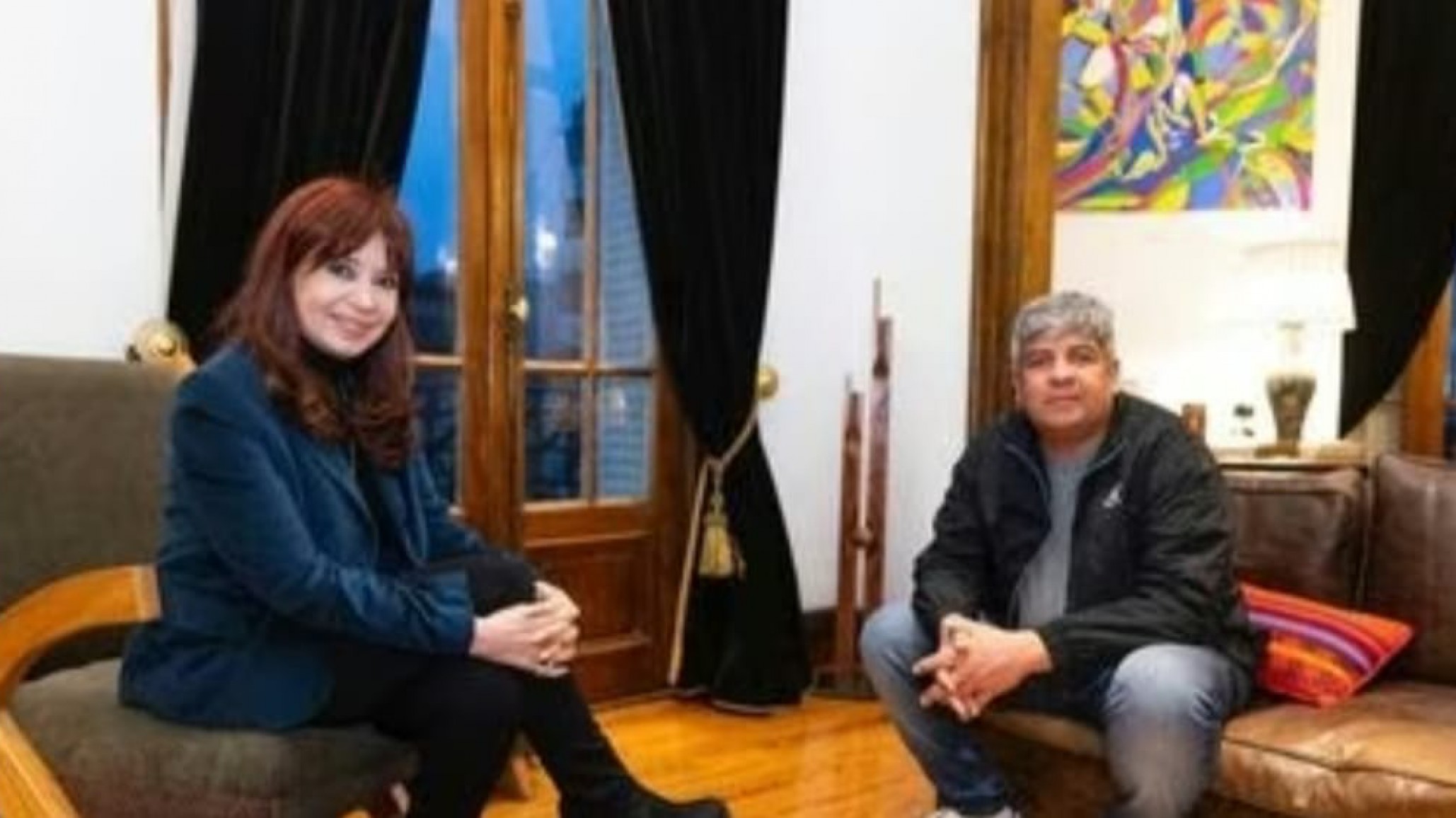 Pablo Moyano visitó a Cristina y pidió a todo el espacio dejar de lado las diferencias