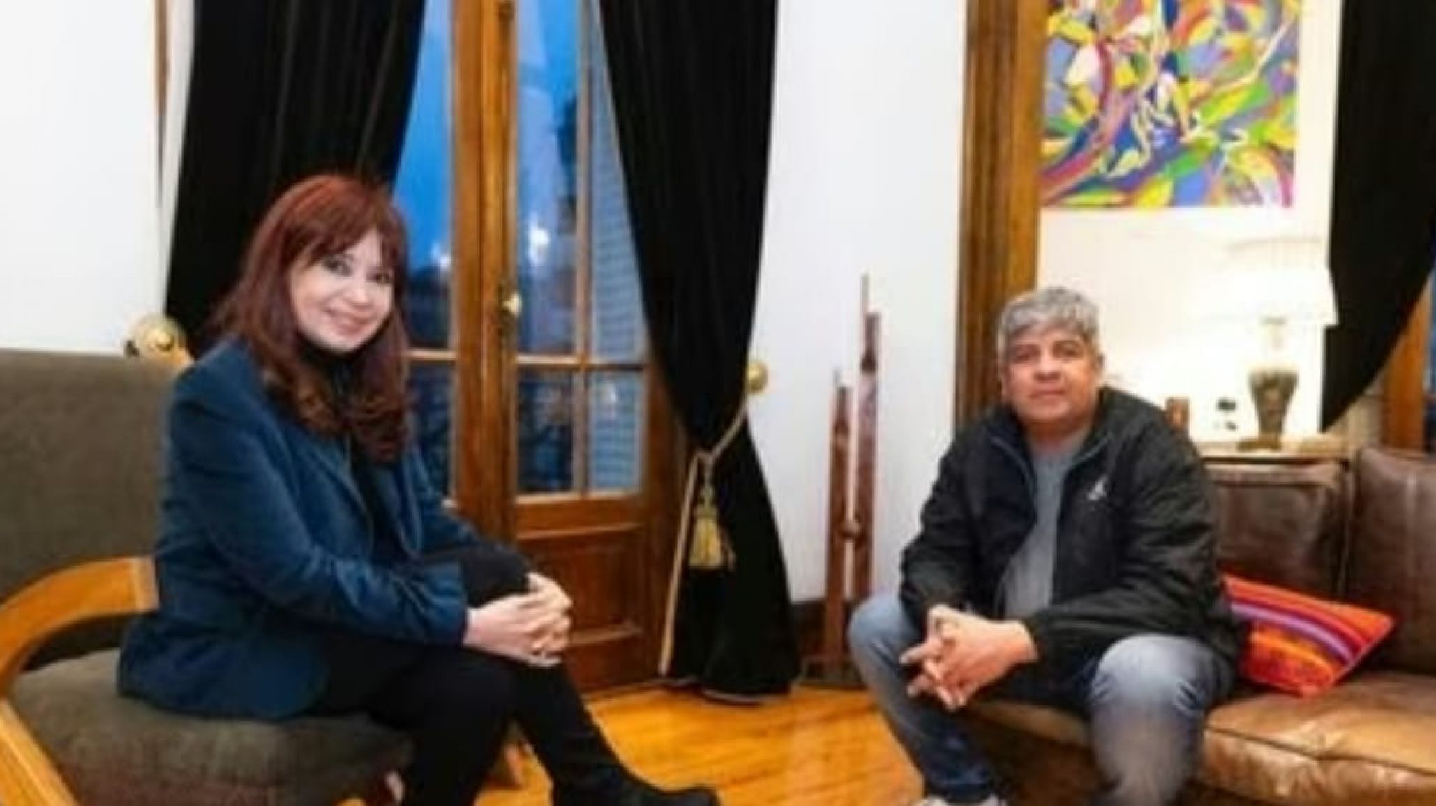 Pablo Moyano visitó a Cristina y pidió a todo el espacio dejar de lado las diferencias