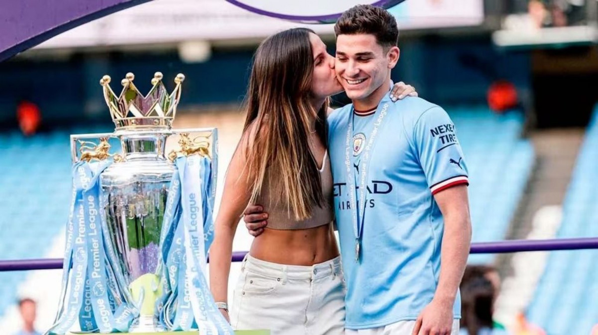 Julián Álvarez confirmó que será papá por primera vez