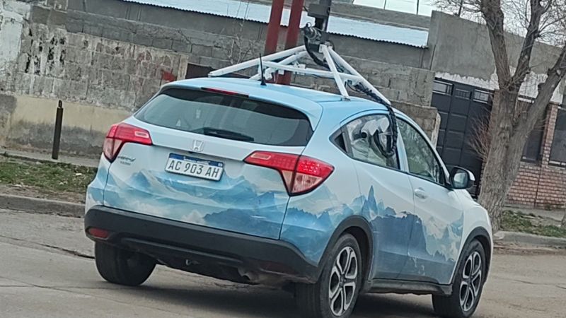 El auto de Google Street View volvió a recorrer Pico Truncado tras casi una década