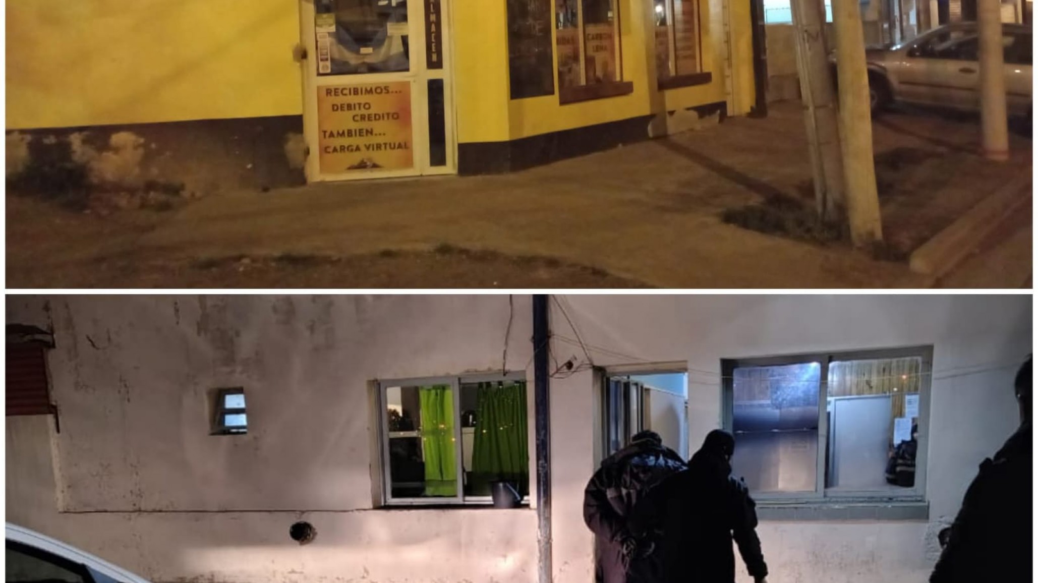 Provocó daños en la puerta de un comercio y quiso ingresar para robar elementos