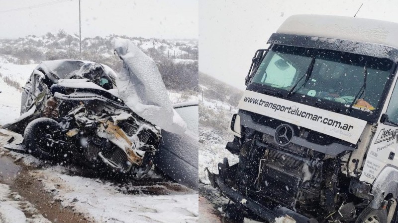 Cuatro mujeres perdieron la vida al chocar de frente con un camión en Ruta 151