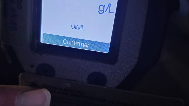 Se controlaron más de 90 autos y uno conductor dio positivo con 2,38 de alcohol en sangre