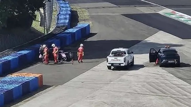 Franco Colapinto sufrió un accidente durante pruebas de neumáticos en Hungría