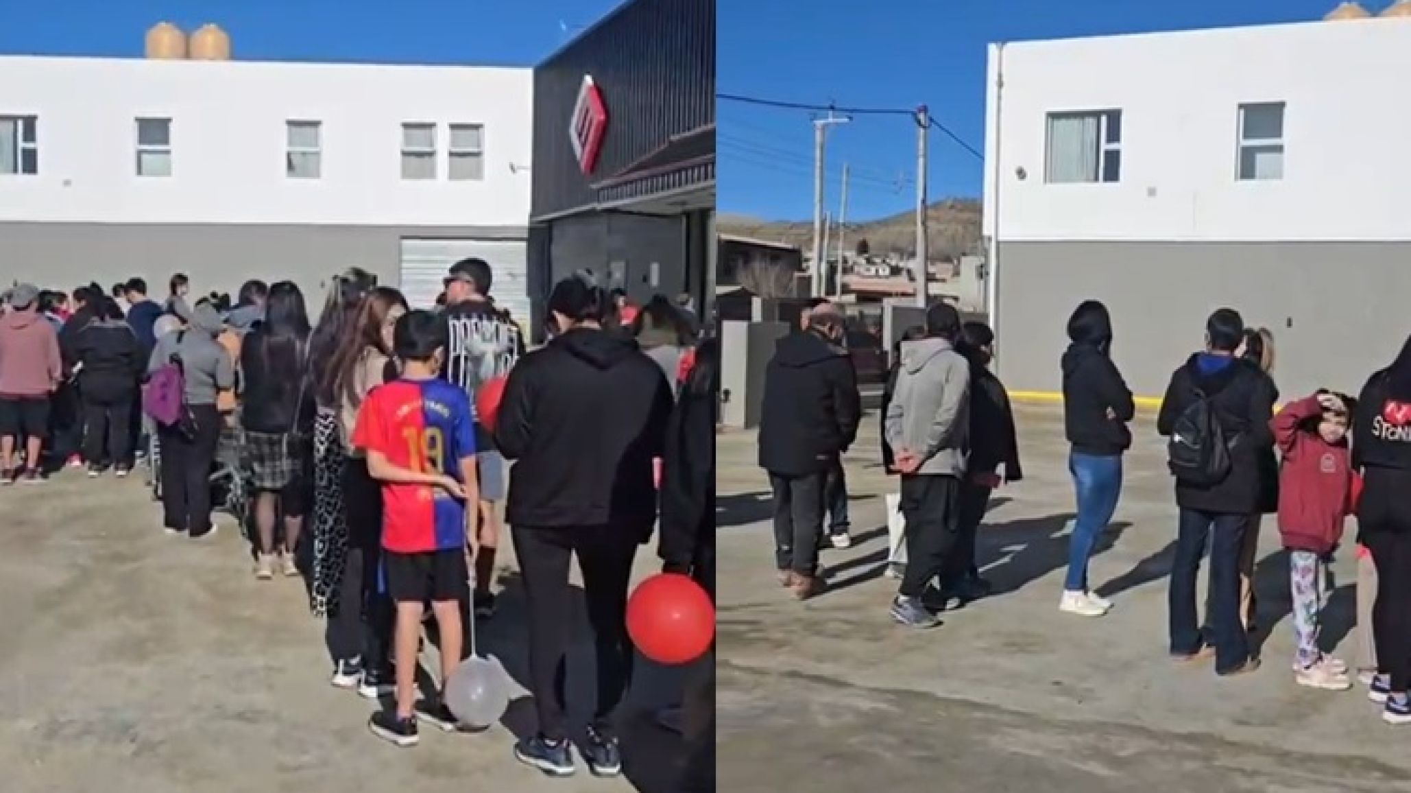 Fila buscando ofertas: las opiniones de la gente en la apertura de un nuevo súper