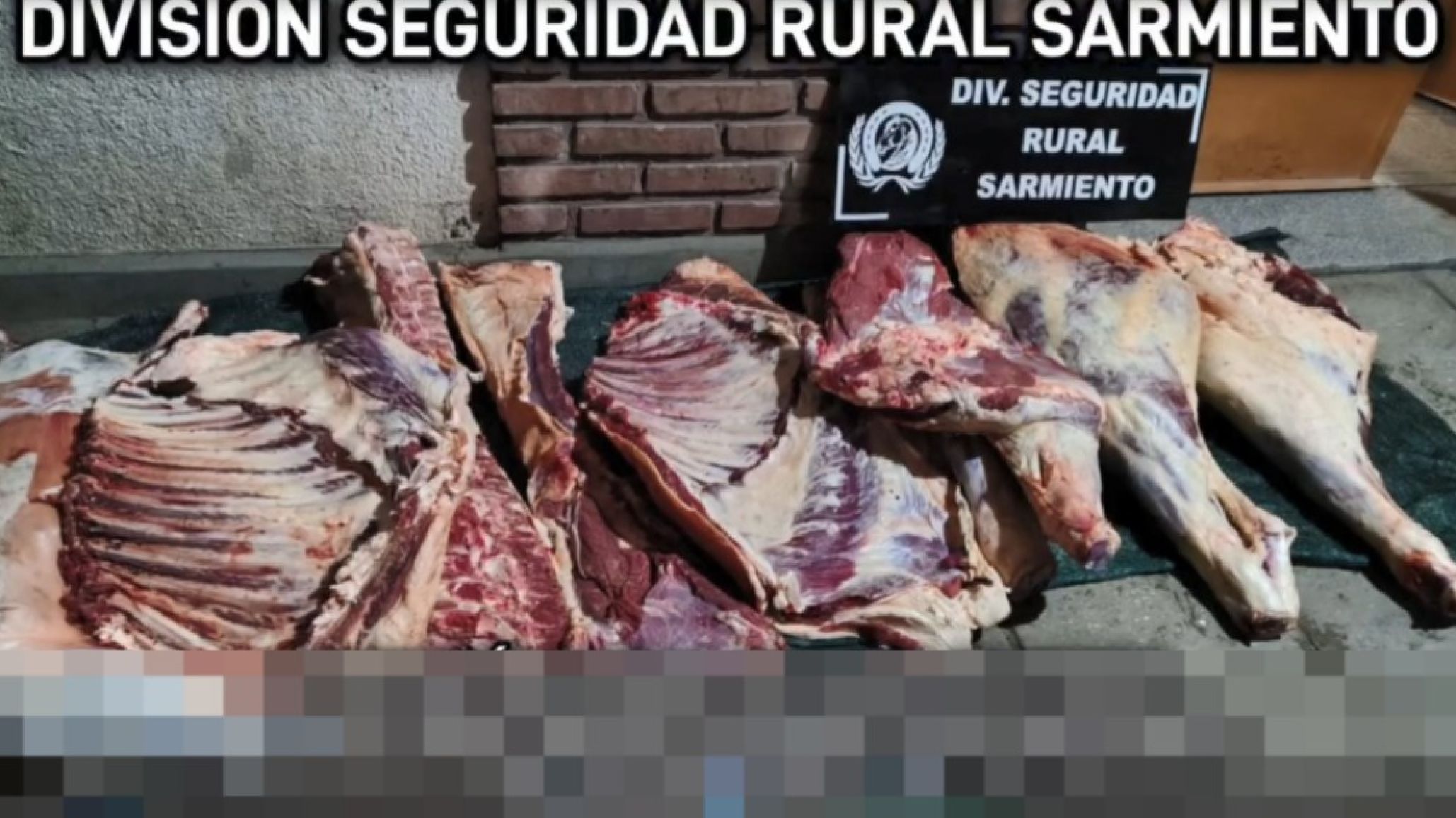 Interceptaron una camioneta con carne vacuna y ovina, armas y municiones