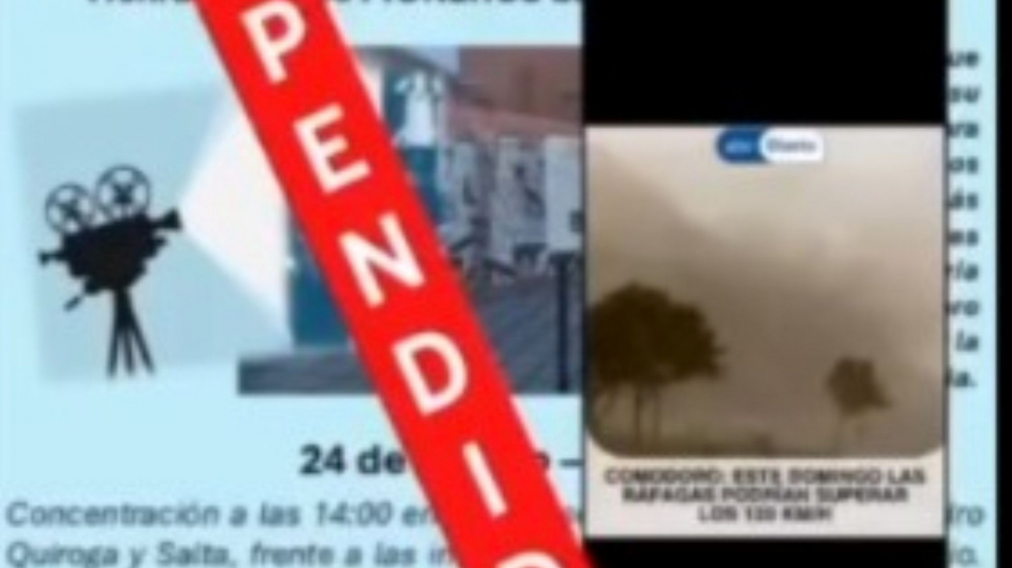 Suspendieron el desfile de las colectividades en Comodoro por el temporal de viento